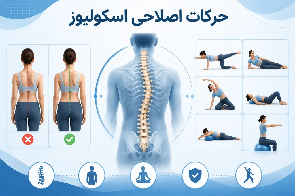 حرکات اصلاحی اسکولیوز